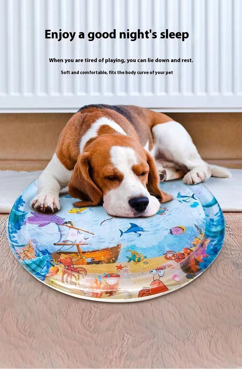 Cooling pet water mat