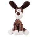 Corduroy squeaky dog toy