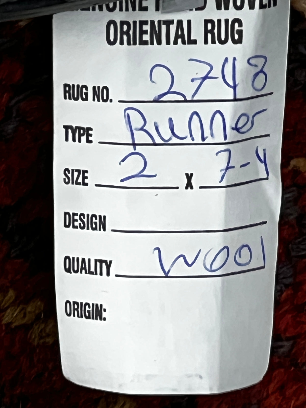 Mushwani runner H. 2748 photo 5